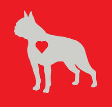 Load image into Gallery viewer, Heart Boston Terrier Dog Decal