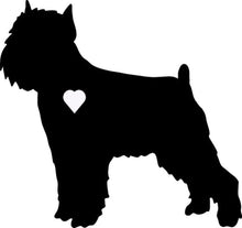 Load image into Gallery viewer, Heart Brussels Griffon Dog Decal