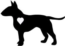 Load image into Gallery viewer, Heart Bull Terrier Dog Decal