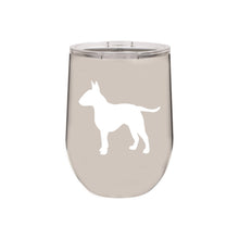 Load image into Gallery viewer, Bull Terrier 12 oz Vacuum Insulated Stemless Wine Glass