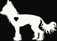 Load image into Gallery viewer, Heart Chinese Crested Dog Decal