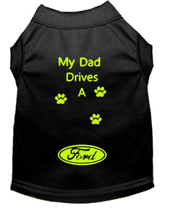 Black Dog Shirt- My Dad/ Mom Drives A