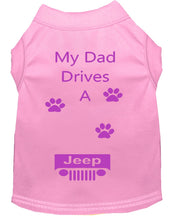 Load image into Gallery viewer, Baby Pink Dog Shirt- My Dad/ Mom Drives A