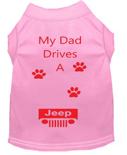 Load image into Gallery viewer, Baby Pink Dog Shirt- My Dad/ Mom Drives A