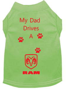 Lime Dog Shirt- My Dad/ Mom Drives A