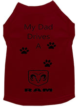 Load image into Gallery viewer, Maroon Dog Shirt- My Dad/ Mom Drives A