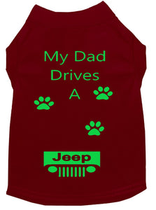 Maroon Dog Shirt- My Dad/ Mom Drives A