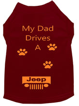 Load image into Gallery viewer, Maroon Dog Shirt- My Dad/ Mom Drives A