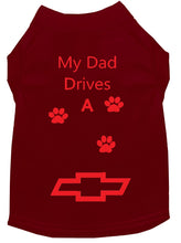 Load image into Gallery viewer, Maroon Dog Shirt- My Dad/ Mom Drives A