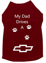 Load image into Gallery viewer, Maroon Dog Shirt- My Dad/ Mom Drives A