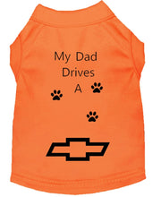 Load image into Gallery viewer, Orange Dog Shirt- My Dad/ Mom Drives A