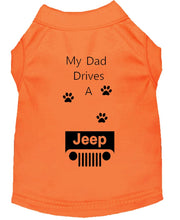 Load image into Gallery viewer, Orange Dog Shirt- My Dad/ Mom Drives A