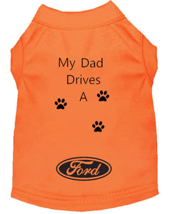 Orange Dog Shirt- My Dad/ Mom Drives A