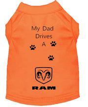 Load image into Gallery viewer, Orange Dog Shirt- My Dad/ Mom Drives A