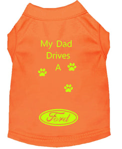 Orange Dog Shirt- My Dad/ Mom Drives A