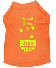 Load image into Gallery viewer, Orange Dog Shirt- My Dad/ Mom Drives A