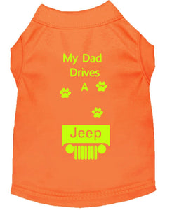 Orange Dog Shirt- My Dad/ Mom Drives A