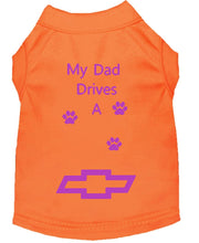 Load image into Gallery viewer, Orange Dog Shirt- My Dad/ Mom Drives A