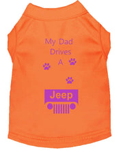 Load image into Gallery viewer, Orange Dog Shirt- My Dad/ Mom Drives A