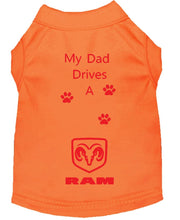 Load image into Gallery viewer, Orange Dog Shirt- My Dad/ Mom Drives A