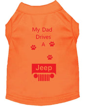 Load image into Gallery viewer, Orange Dog Shirt- My Dad/ Mom Drives A