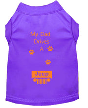 Load image into Gallery viewer, Purple Dog Shirt- My Dad/ Mom Drives A