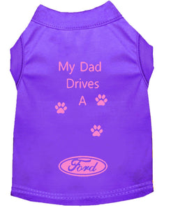 Purple Dog Shirt- My Dad/ Mom Drives A