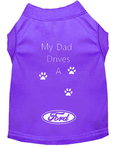 Purple Dog Shirt- My Dad/ Mom Drives A