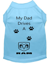 Load image into Gallery viewer, Baby Blue Dog Shirt- My Dad/ Mom Drives A
