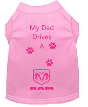 Load image into Gallery viewer, Baby Pink Dog Shirt- My Dad/ Mom Drives A