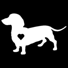 Load image into Gallery viewer, Heart Dachshund Dog Decal