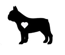 Load image into Gallery viewer, Heart French Bulldog Decal