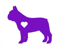 Load image into Gallery viewer, Heart French Bulldog Decal