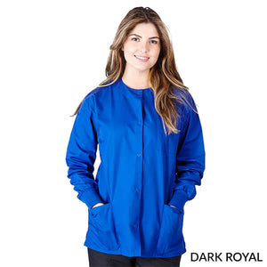 Dark Navy Blue- Natural Uniforms Warm Up Scrub Jacket