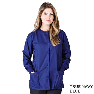 Teal - Natural Uniforms Warm Up Scrub Jacket
