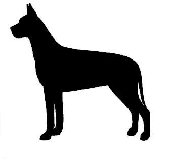 Great Dane Dog Decal