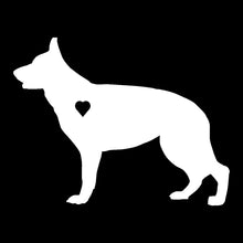 Load image into Gallery viewer, Heart German Shepherd Dog Decal