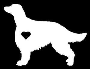 Heart Irish Setter Dog Decal