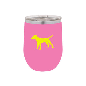 Jack Russell 12 oz Vacuum Insulated Stemless Wine Glass