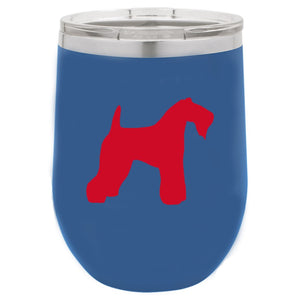Kerry Blue Terrier 12 oz Vacuum Insulated Stemless Wine Glass