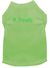 Load image into Gallery viewer, # Treats Dog Shirt Lime