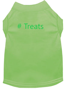 # Treats Dog Shirt Lime