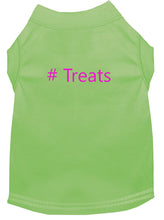 Load image into Gallery viewer, # Treats Dog Shirt Lime