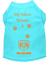 Load image into Gallery viewer, Aqua Blue Dog Shirt- My Dad/ Mom Drives A