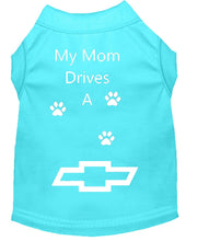 Load image into Gallery viewer, Aqua Blue Dog Shirt- My Dad/ Mom Drives A