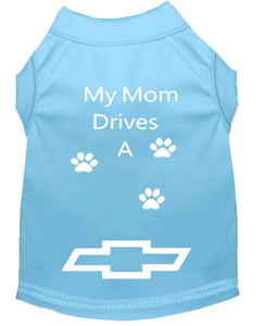 Baby Blue Dog Shirt- My Dad/ Mom Drives A