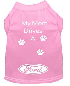 Baby Pink Dog Shirt- My Dad/ Mom Drives A