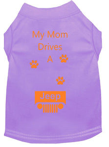 Lavender Dog Shirt- My Dad/ Mom Drives A