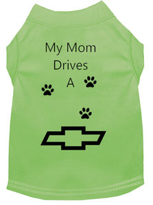 Lime Dog Shirt- My Dad/ Mom Drives A