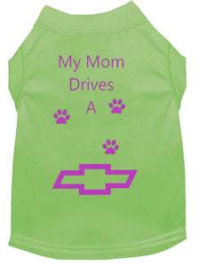 Lime Dog Shirt- My Dad/ Mom Drives A